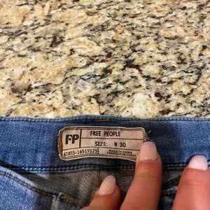 Free People Blue Women's Skinny Stretch Jeans sz30